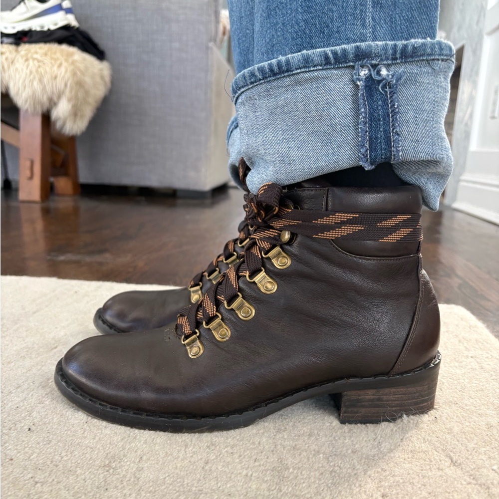 Gentle Souls by Kenneth Cole Brooklyn leather lace-up boots